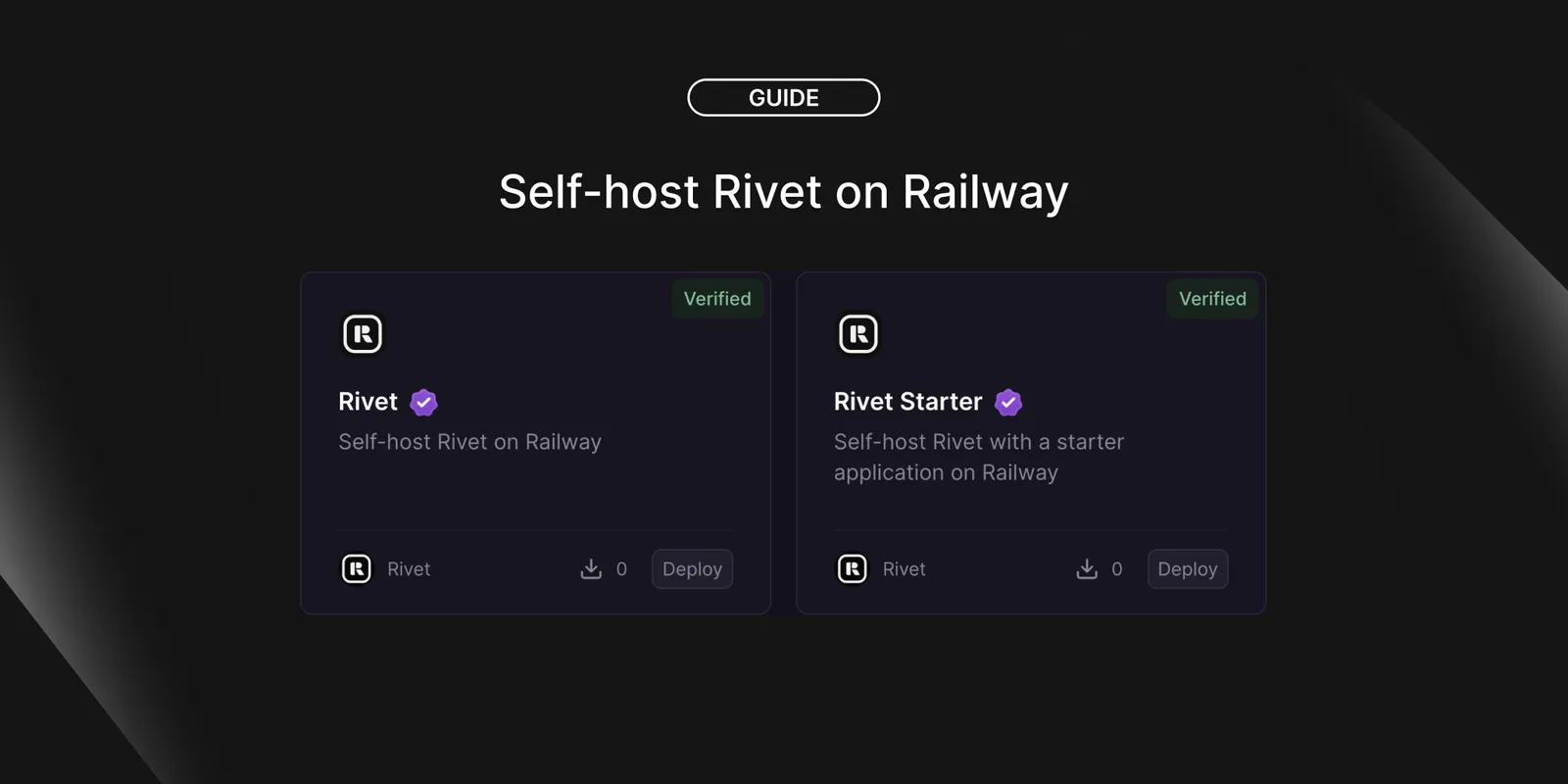 Self-Host Rivet on Railway